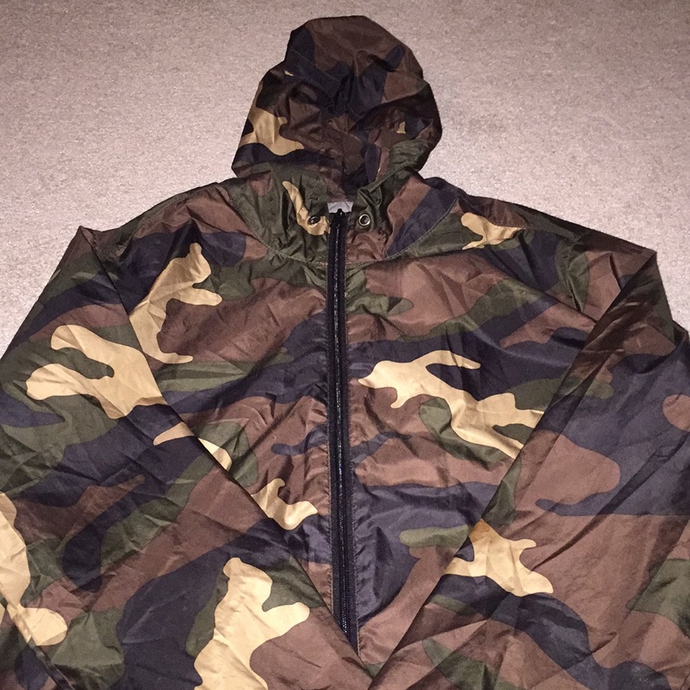 camo windbreaker